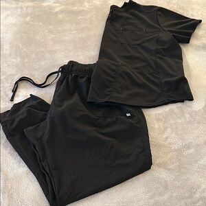 Black Scrub Set